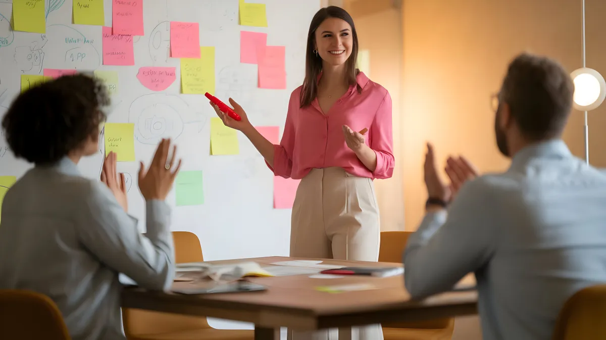 Kundenteam im Workshop bei Strategie-Clusterung
